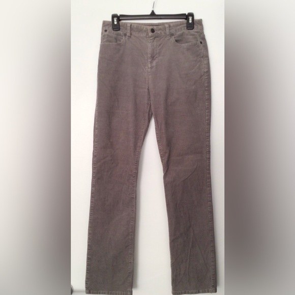 TALBOTS Heritage Grey Corduroi Straight Cut Pants - US 4 - Picture 1 of 4